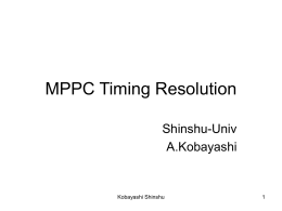 MPPC Timing Resolution