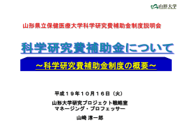 科学研究費補助金