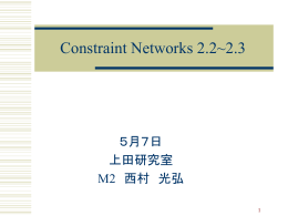 Constraint Networks