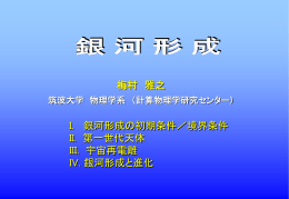銀河形成 - 理論天文学宇宙物理学懇談会