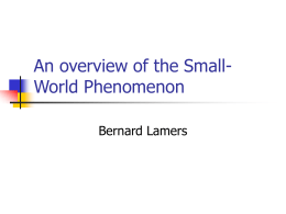 An overview of the Small