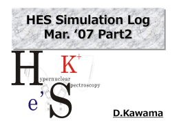 HES Simulation Log Oct. `06 Part2