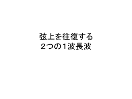 10 弦上を往復する 2つの1波長波