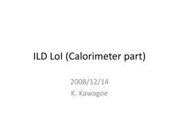 ILD LoI (Calorimeter part)