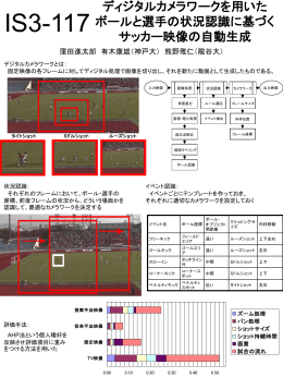 ディジタルカメラワークを用いた ボールと選手の状況認識に基づく