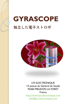 GYRASCOPE - ACCUEIL LYS Electronique