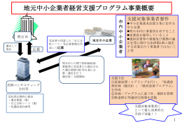 地元中小企業者経営支援プログラム事業概要（PPT：196KB）
