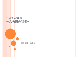 ハニカム構造 ～六角形の秘密