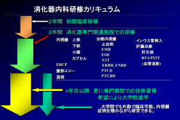消化器内科研修カリキュラム