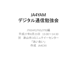 3．実際の交信（自由文メッセージ）