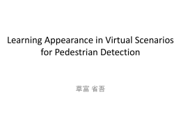 Learning Appearance in Virtual Scenarios for Pedestrian Detection