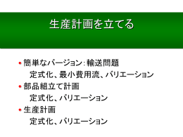 生産計画