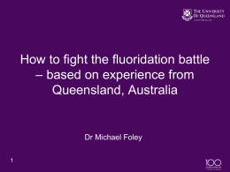 Japan lecture - Fluoride Information Australia