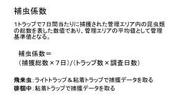 補虫係数