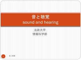 sound and hearing