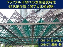 各形状の強風と弱風による比較