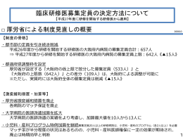 臨床研修医募集定員の決定方法について [PowerPointファイル