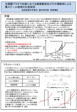 太陽圏プラズマ加速における撮像観測及びその場