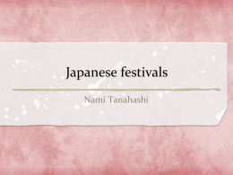 Japanese festivals