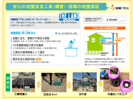 ①鋼管搬入 ②杭芯セット ③打設 ④蓋をして仕上げ 安心の地盤改良工事
