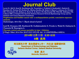 PowerPoint ********* - 埼玉医科大学総合医療センター 内分泌・糖尿病