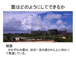 k08d雲はどのようにしてできるか