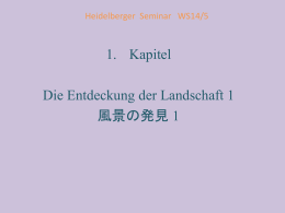 Heidelberger Seminar WS14/5