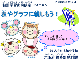 （スライド）「表やグラフに親しもう」 [PPTファイル／1.15MB]