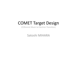 COMET Target Design
