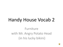 Handy House Vocab 2