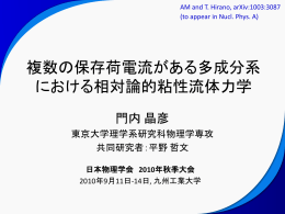 日本物理学会 2010年秋季大会