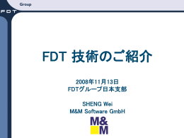 FDT/DTM - M&M Software Extranet