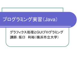 プログラミング実習（Java）