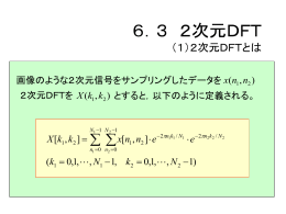 3 2次元DFT