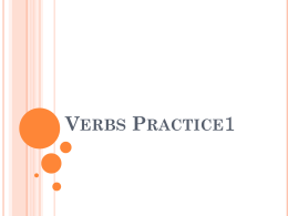 Verbs (Plain form) 1