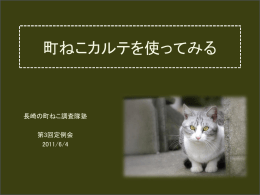 町ねこカルテを使ってみる