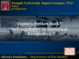 Alessio Patalano - Temple University, Japan Campus