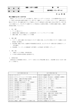 健康・スポーツ演習