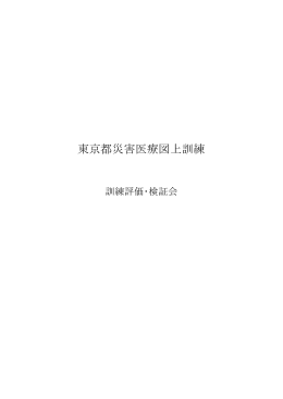 東京都災害医療図上訓練 訓練評価・検証会議事録（doc 169KB）
