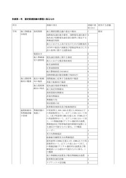 別表第一号 認定新規訓練の課程に係るもの