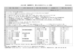 2004年度 加藤晴明ゼミ 総合スケジュール（通年）