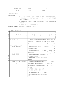対象教科・科目