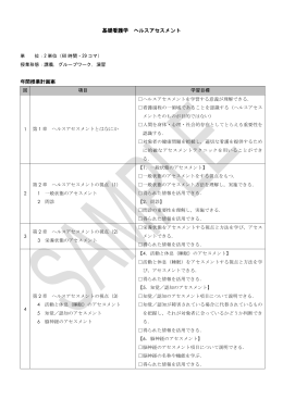 基礎看護学 ヘルスアセスメント