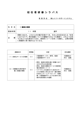 基礎シラバス - 株式会社レイバーサポートシステム