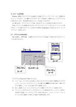 2.フォームの作成
