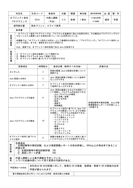 平成19年度シラバス作成手順について