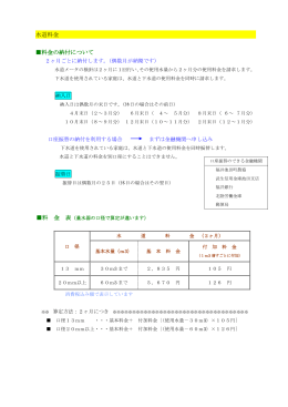 【生活情報】上下水道
