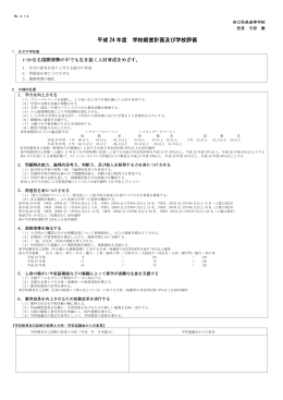 平成20年度 府立    学校 自己評価書