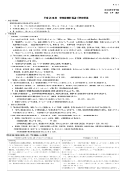平成20年度 府立    学校 自己評価書
