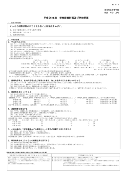 平成20年度 府立    学校 自己評価書